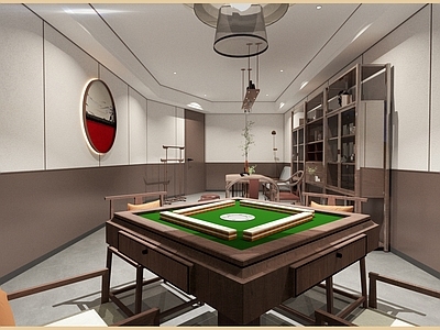 新中式棋牌室