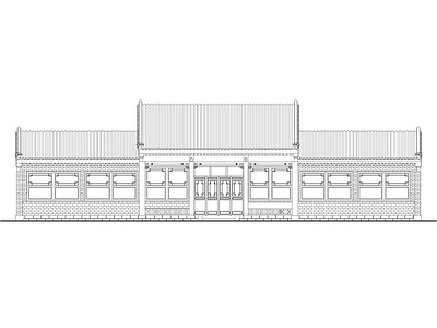 京经典四合院CAD图