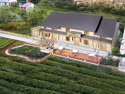 新中式茶文化体验馆 乡村改造