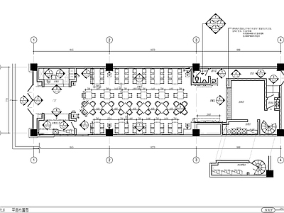 250㎡面馆CAD施工图 餐厅 餐饮