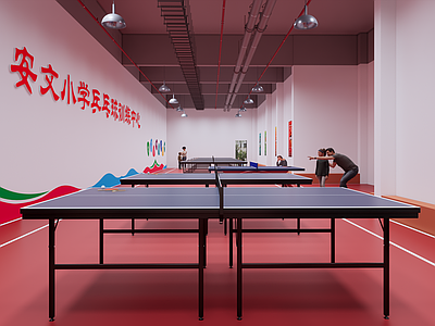 现代学校乒乓球馆