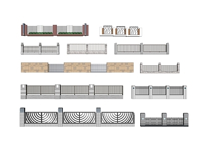 现代围栏 石材