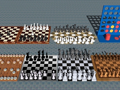 现代国际象棋 围棋 中国象棋小品