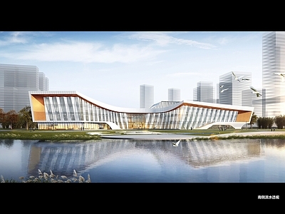 文化中心 施工图 效果图 概念方案