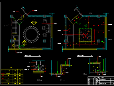 餐厅饭店装修CAD 施工图