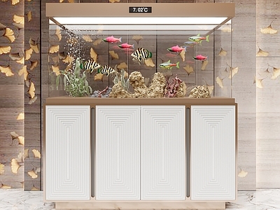 现代轻奢鱼缸