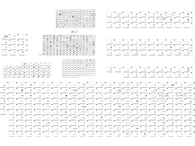 家具厨具 平立面 CAD图库