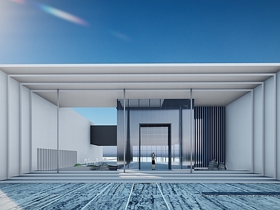 现代售楼处建筑