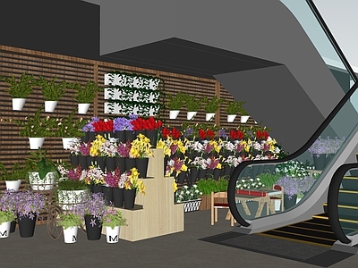 现代超市花店