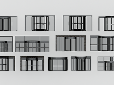 现代旋转门 酒店门 写字楼门 大堂门 玻璃门 商铺门
