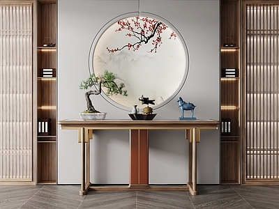 新中式端景条案