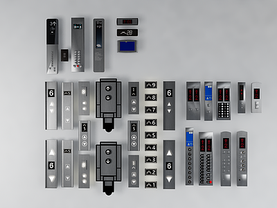 现代电梯按键