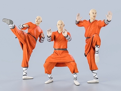 现代少林和尚 武僧 武术 太极 十二铜人