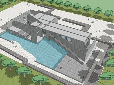 现代成羽町美术馆建筑