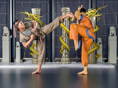 现代男人 比武男人 打斗
