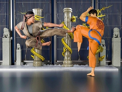 现代男人 比武男人 打斗
