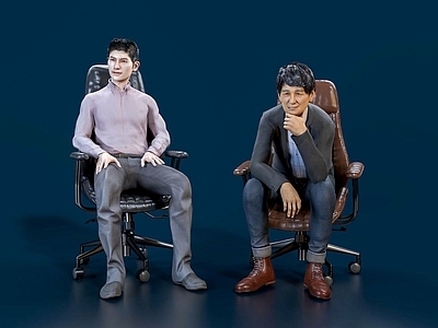 现代男人 职业男性 坐姿