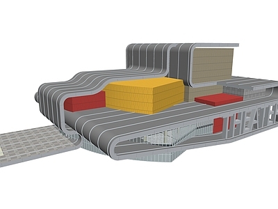 现代体育建筑 体育馆 异形体育馆建筑