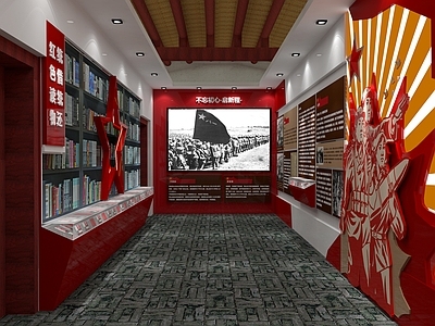 现代党建展厅 抗日展厅 纪念馆 红色文化展厅 荣誉墙