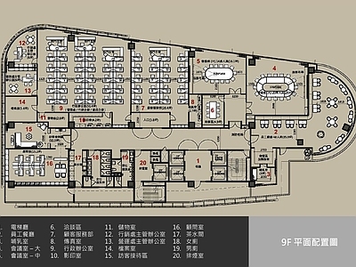 某12000㎡办公大楼CAD施工图 效果图