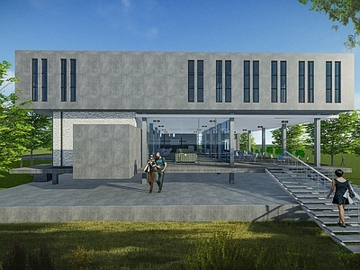 现代售楼处建筑