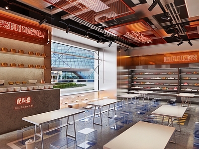 工业风格火锅店