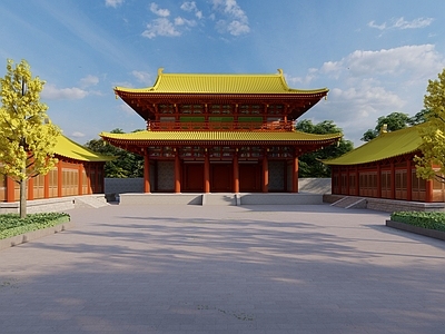 中式寺庙建筑