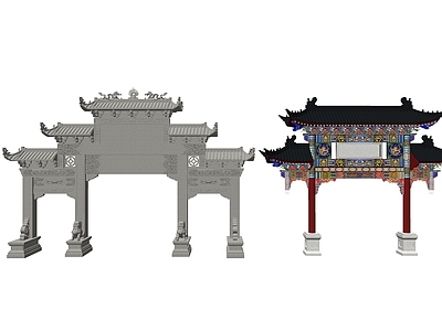 中式牌坊牌楼 古建牌坊牌楼