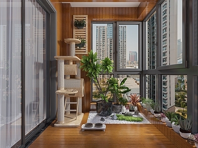 现代家居阳台