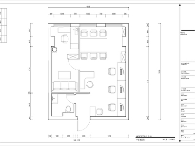 小面积的办公室CAD 效果图 施工图