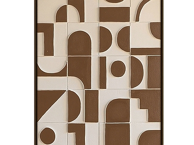 现代几何抽象装饰画 现代抽象装饰画