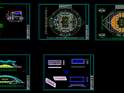 体育馆建筑CAD 施工图