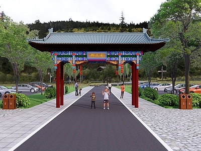 新中式牌坊牌楼 古建筑