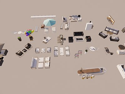 现代户外沙发