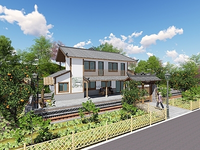 中式乡村民房