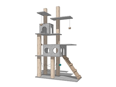 现代猫爬架 实木猫爬架
