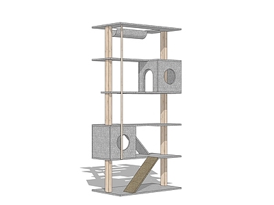 北欧猫爬架 实木猫爬架