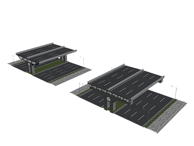 现代高架桥 公路桥