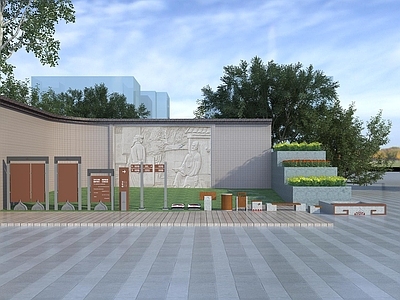 中式广告指示牌 标识牌 商场指示牌 停车场指示牌