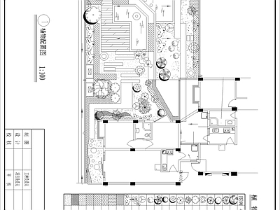 小区屋顶花园设计平立面图 施工图