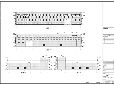 现代简约办公楼改造施工图