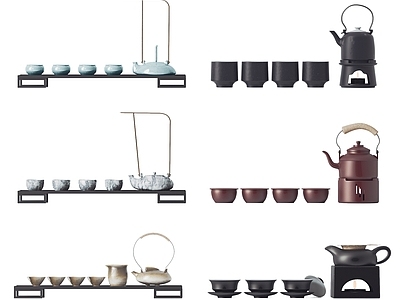 新中式茶具组合 茶杯 茶壶 茶具