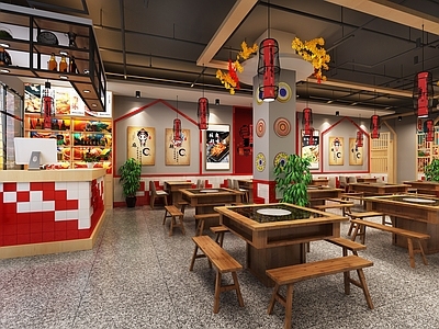 新中式串串火锅店