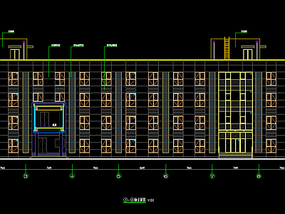 宿舍楼建筑设计 施工图 工业建筑