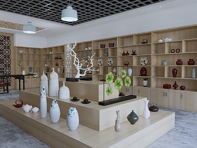新中式陶艺展厅