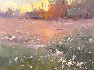 艺术风景油画装饰画 欧式风景油画