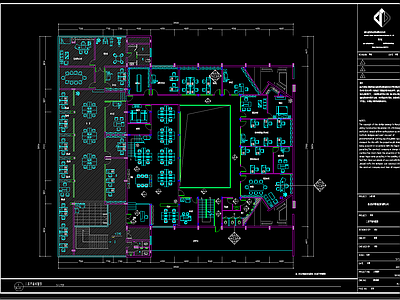 办公楼装饰装修CAD 施工图