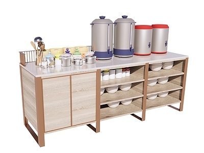 现代厨房用品组合