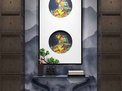 新中式端景条案