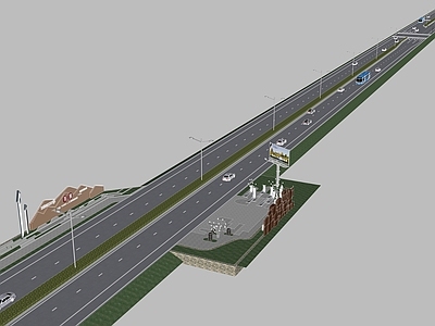 现代风格市政公路